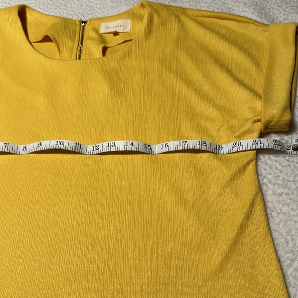 Melloday Ladies Yellow Dress Shirt, NWOT’s, Size Small - Picture 4 of 8